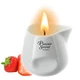 Plaisir secrets Bougie Candle STRAWBERRY  - Masážní svíčka s vůní jahod