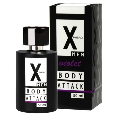 Aurora cosmetics X-Phero Body Attack Violet for men - feromony męskie