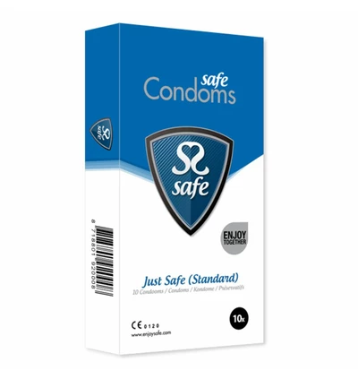 Safe JustSafe Condoms Standard 10 szt - Prezerwatywy klasyczne