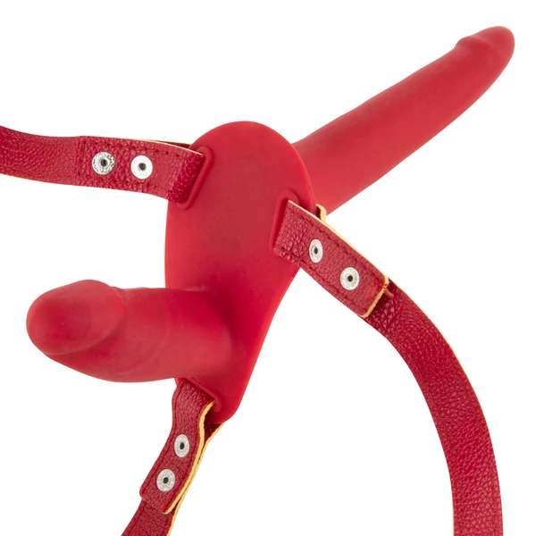 Fetish tentation With Double Dildo Red - dildo strap on