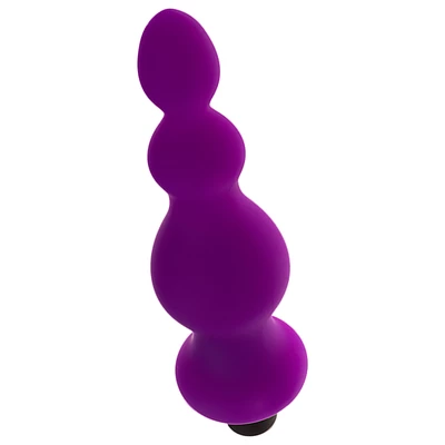 Cnex Purple Vibrator - Wibrujące koraliki analne