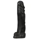 All Black 22cm - Klasické dildo