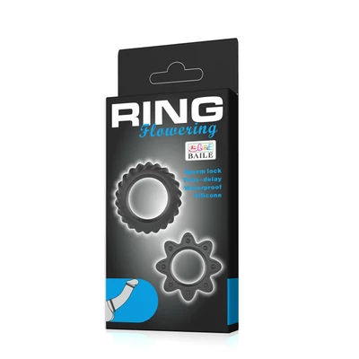 Baile Ring Flowering Silicone - zestaw elastycznych pierścieni erekcyjnych