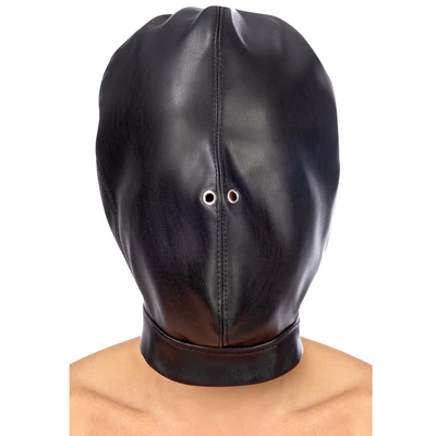 Fetish tentation Maska Closed BDSM Hood in leatherette - maska bdsm