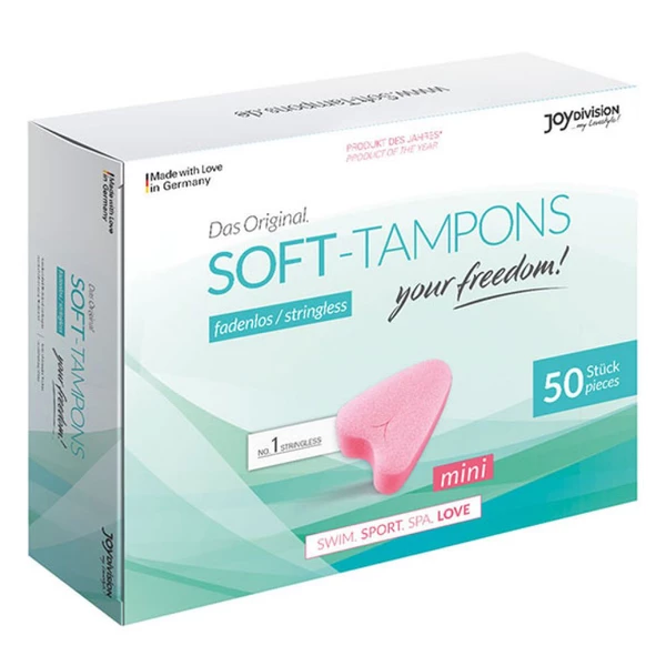 Joydivision soft Tampons Mini 50 szt - tampony gąbeczki