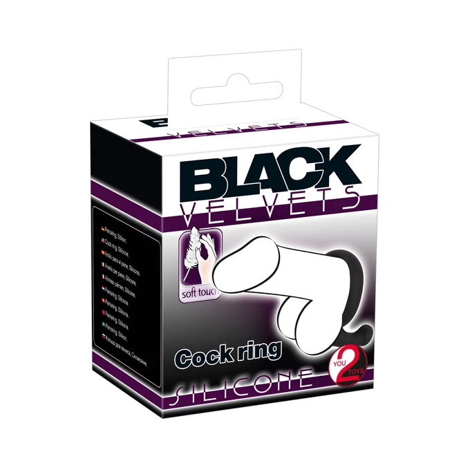 Black Velvets Cock Ring - Elastyczny pierścień erekcyjny