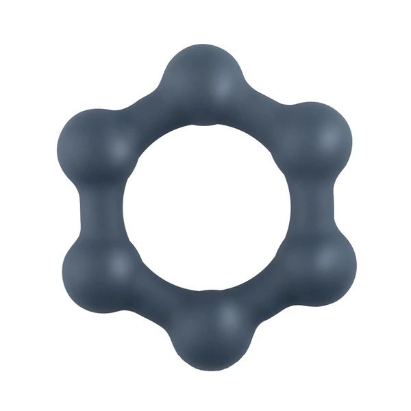 Boners Hexagon Cock Ring - elastyczny pierścień erekcyjny