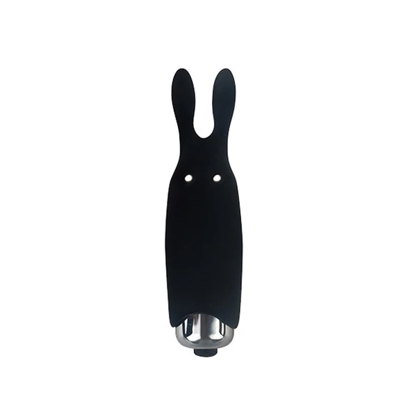 Cnex Lastic Pocket Vibe Rabbit Black - miniwibrator, czarny