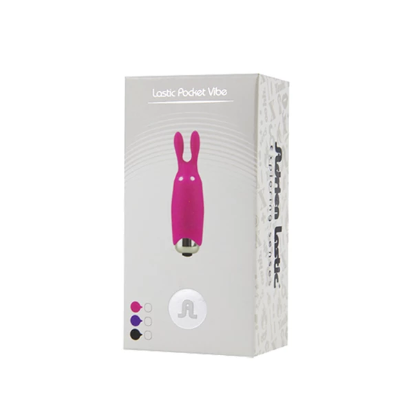 Cnex Lastic Pocket Vibe Rabbit Black - miniwibrator, czarny