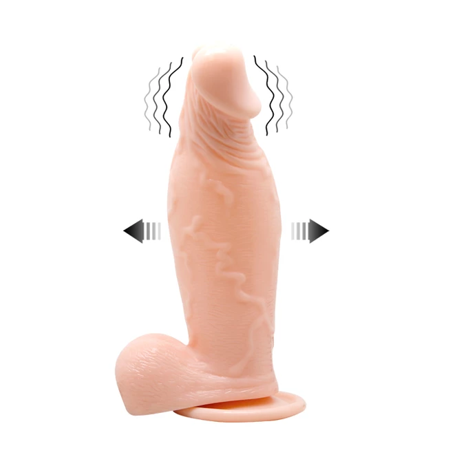 Baile Inflatable Dong Vibration - dildo wibrujące z pompką