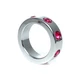 Boss Series Metal Ring Pink Diamonds M  - kovový erekční kroužek