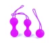 Boss Series Silicone Kegal Balls Set Purple  - Sada venušinych kuliček