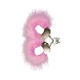 Cnex Metallic Handcuffs,Feather Cov Pink  - Pouta s kožešinou růžová