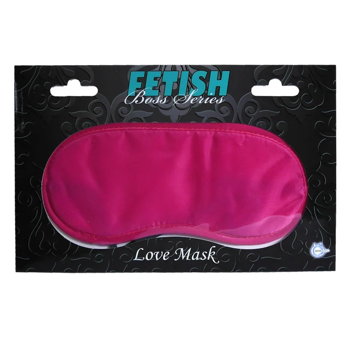 Boss Series Love Mask Pink - Opaska na oczy, różowa