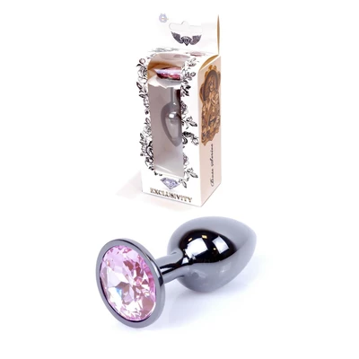 Boss Series Jewellery Dark Silver Rose  - Anální kolík světlé růžový