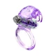 Boss Series Rabbit Vibro Cockring Purple - Wibrujący pierścień erekcyjny, fioletowy