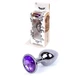 Boss Series Jewellery Dark Silver Purple  - Anální kolík fialový