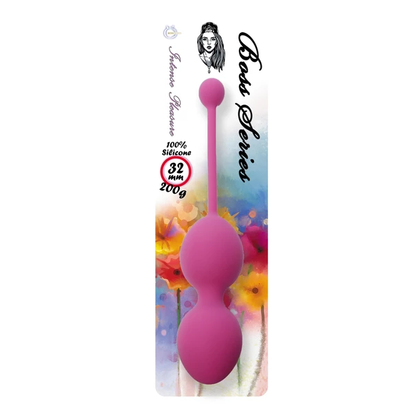 Boss Series Silicone Kegel Balls 200G Dark Pink - Kulki gejszy, różowe