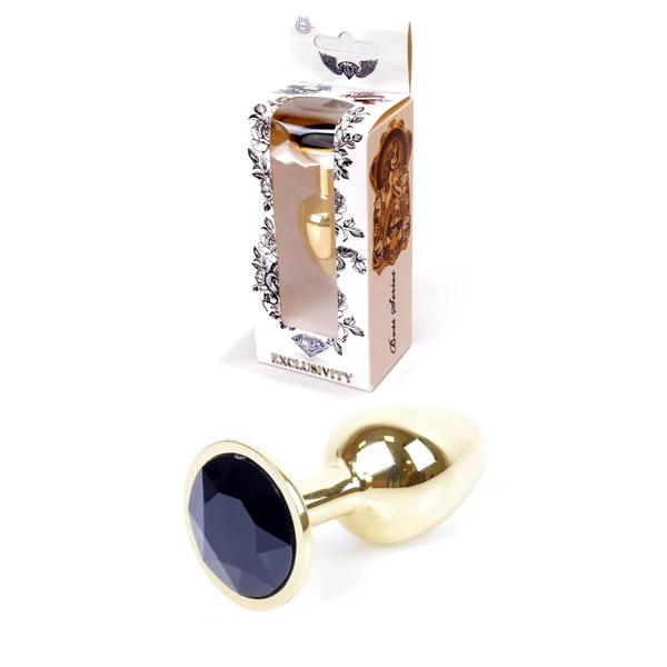 Boss Series Jewellery Gold Black  - Anální kolík černý