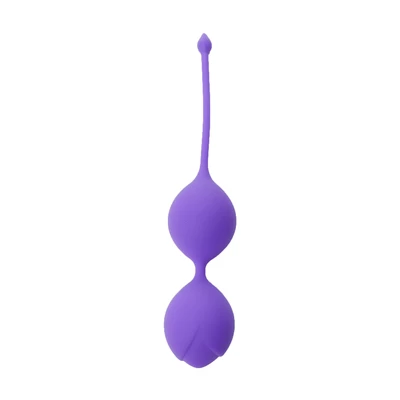 Boss Series Silicone Kegel Balls 60G Purple - Kulki gejszy, fioletowe