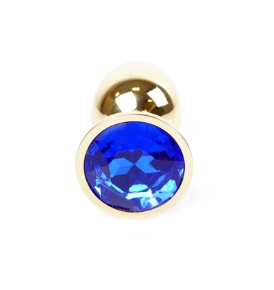 Boss Series Jewellery Gold Dark Blue - Korek analny, niebieski