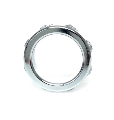 Boss Series Metal Ring Cristal Diamonds S - Metalowy pierścień erekcyjny