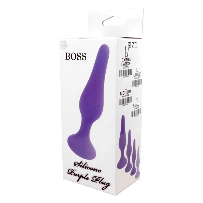 Boss Series Silicone Plug Purple Large - korek analny