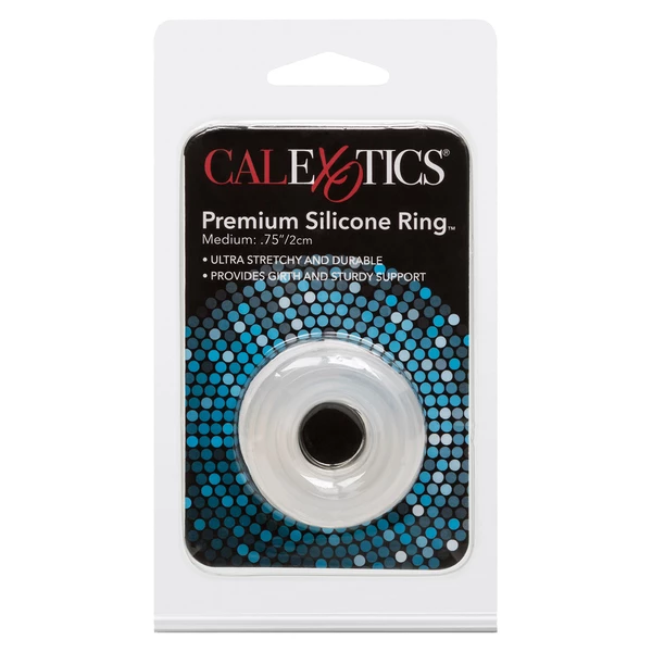 California Exotic Novelties Premium Silicone Ring Medium - Elastyczny pierścień erekcyjny