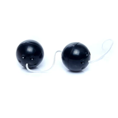 Boss Series Duo Balls Black - Kulki gejszy, czarne