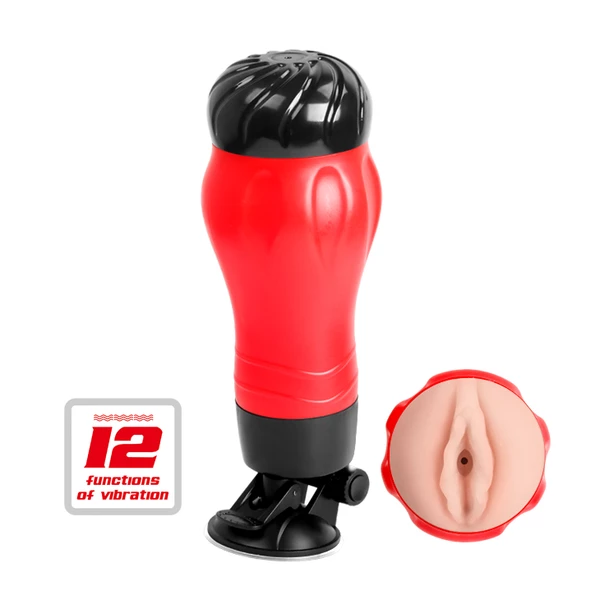 Crazy Bull - Flora Vagina 12 - Wibrujący masturbator z przyssawką