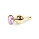 Boss Series Jewellery Gold Butt Rose  - Anální kolík světlé růžový