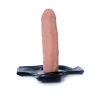 Boss Series Hollow Strap On Cyber Skin - wibrujące dildo strap on