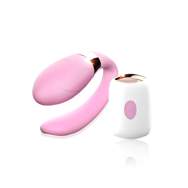 Boss Series V Vibe Pink - Wibrator dla par sterowany pilotem, różowy