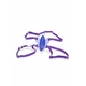 CalExotics Micro Wireless Venus Butterfly Purple  - Vibrátor na klitoris motýl, fialový