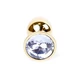 Boss Series Jewellery Gold Clear  - Průhledný anální kolík