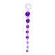 Boss Series Jelly Anal 10 Beads Purple  - Anální korálky fialové