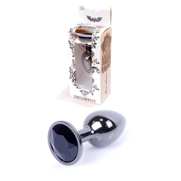 Boss Series Jewellery Dark Silver Black  - Anální kolík černý