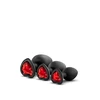 Blush Luxe Bling Plugs Training Kit Red Gems - Zestaw korków analnych
