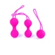 Boss Series Silicone Kegal Balls Set Pink  - Sada venušinych kuliček