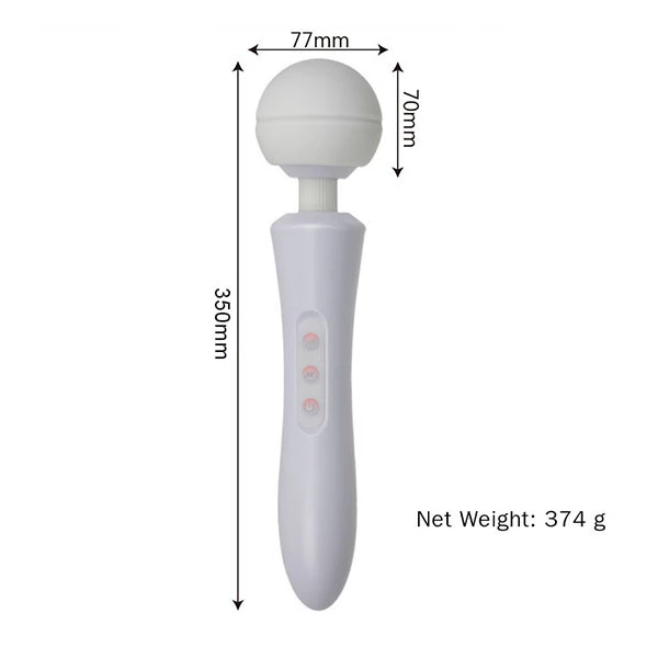 Boss Series Massager Ultra Powerful - Wibrator wand, biały
