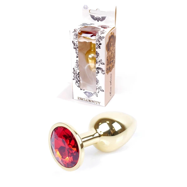Boss Series Jewellery Gold Red  - Anální kolík červený