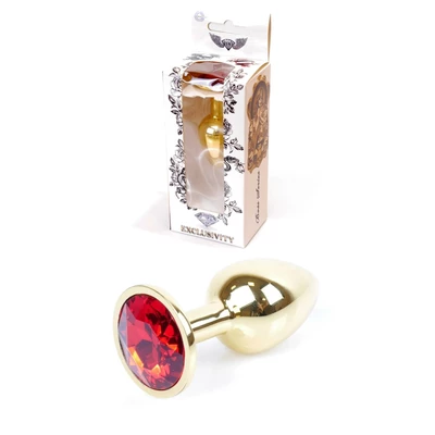 Boss Series Jewellery Gold Red  - Anální kolík červený