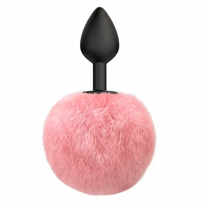 Lola Games Anal Plug Emotions Fluffy Pink - Korek analny z pomponem, różowy