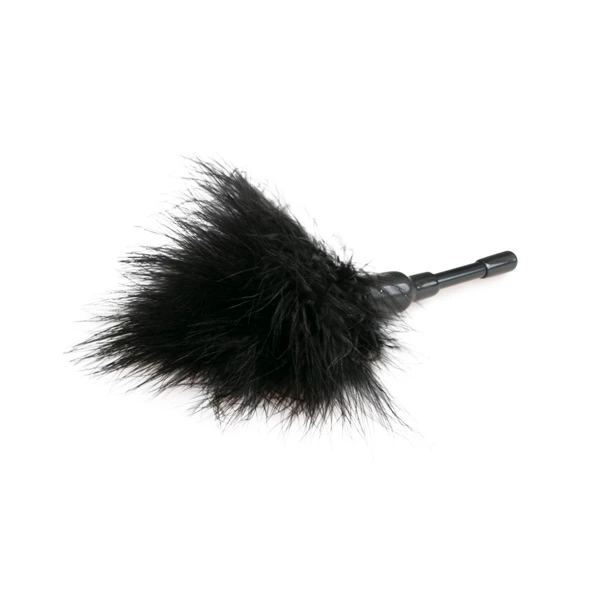 Easy Toys Small Tickler Black - Piórko do łaskotania, czarne