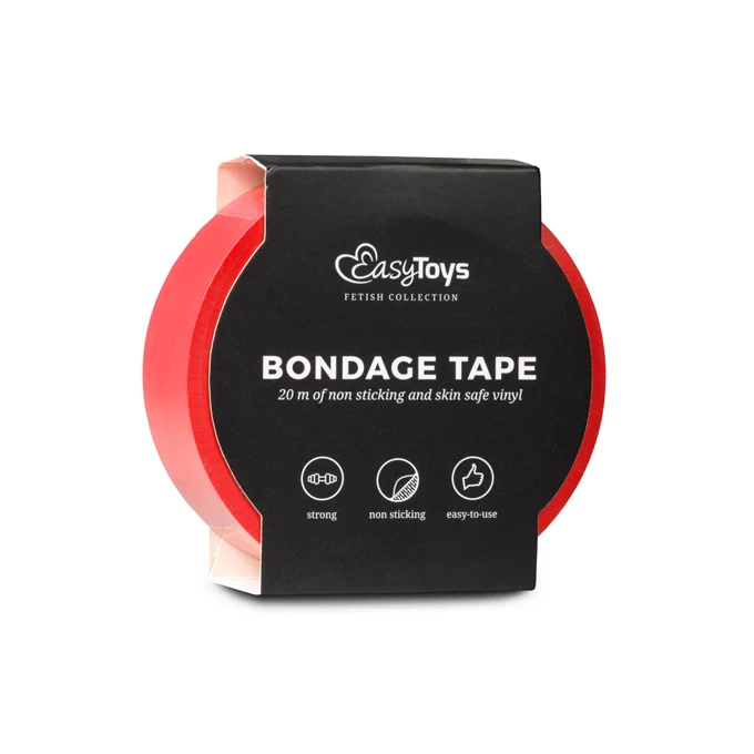 Easy Toys Red Bondage Tape 20 M - Taśma do krępowania, czerwona