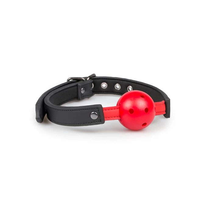Easy Toys Ball Gag With Pvc Ball Red - Knebel z kulką, czerwony