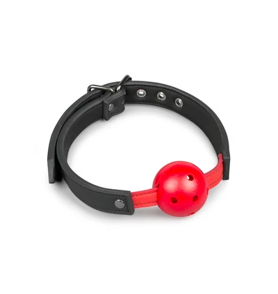 Easy Toys Ball Gag With Pvc Ball Red - Knebel z kulką, czerwony