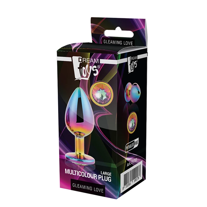 Dream Toys Gleaming Love Multicolour Plug Large - Korek analny