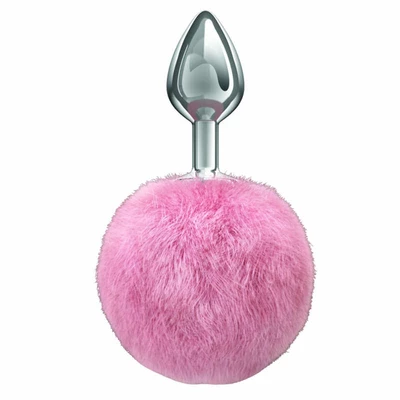 Lola Games Anal Plug Diamond Twinkle Pink - Korek analny z pomponem, różowy