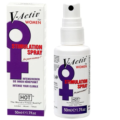 HOT V Activ Stimulation Spray For Women 50Ml - Spray wzmacniający doznania dla Pań
